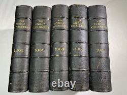 1861-1865 L'Annuaire Américain Cyclopédique Registre des Événements Importants Guerre Civile