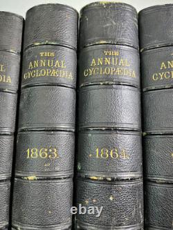 1861-1865 L'Annuaire Américain Cyclopédique Registre des Événements Importants Guerre Civile