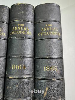 1861-1865 L'Annuaire Américain Cyclopédique Registre des Événements Importants Guerre Civile