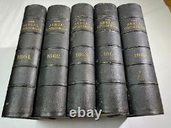 1861-1865 L'Annuaire Américain Cyclopédique Registre des Événements Importants Guerre Civile