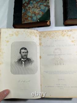 1861-1865 L'Annuaire Américain Cyclopédique Registre des Événements Importants Guerre Civile