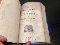 1861-1868 PAMPHLETS MAÇONNIQUES TRÈS RARES - Grande Loge de Caroline du Nord Guerre Civile