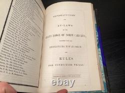 1861-1868 PAMPHLETS MAÇONNIQUES TRÈS RARES - Grande Loge de Caroline du Nord Guerre Civile