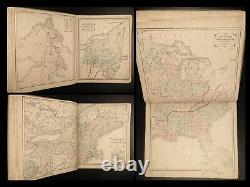 1861 Cornell Guerre Civile Ère Atlas 33 Cartes Amérique Californie Texas Europe Afrique