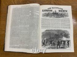 1861 Illus. Londres Nouvelles Vol. XXXIX, Juil Déc, Nos. 1097-1124 Guerre Civile Am.