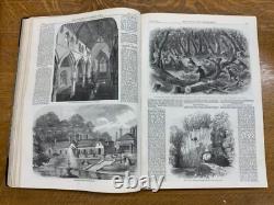 1861 Illus. Londres Nouvelles Vol. XXXIX, Juil Déc, Nos. 1097-1124 Guerre Civile Am.