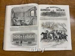 1861 Illus. Londres Nouvelles Vol. XXXIX, Juil Déc, Nos. 1097-1124 Guerre Civile Am.