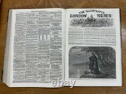 1861 Illus. Londres Nouvelles Vol. XXXIX, Juil Déc, Nos. 1097-1124 Guerre Civile Am.