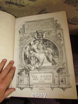 1861 Nouvelles Illustrées de Londres VOL 39 GUERRE DE SÉCESSION AMÉRICAINE BULL RUN McLELLAN BLENKER