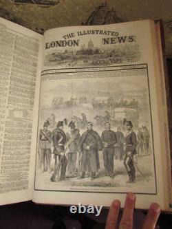 1861 Nouvelles Illustrées de Londres VOL 39 GUERRE DE SÉCESSION AMÉRICAINE BULL RUN McLELLAN BLENKER