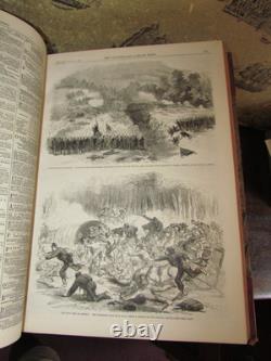 1861 Nouvelles Illustrées de Londres VOL 39 GUERRE DE SÉCESSION AMÉRICAINE BULL RUN McLELLAN BLENKER