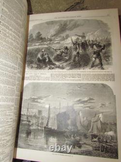 1861 Nouvelles Illustrées de Londres VOL 39 GUERRE DE SÉCESSION AMÉRICAINE BULL RUN McLELLAN BLENKER