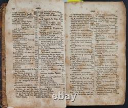 1861 livre de cuisine antique de guerre civile RECETTES SALOON BIÈRE VIN médecine CUISSON AGRICULTURE