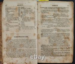 1861 livre de cuisine antique de guerre civile RECETTES SALOON BIÈRE VIN médecine CUISSON AGRICULTURE