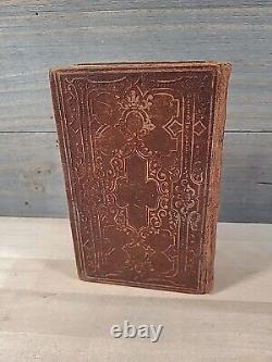 1862 NOUVEAU TESTAMENT époque de la guerre civile ALLEMAND ET ANGLAIS ancienne SOCIÉTÉ BIBLIQUE AMÉRICAINE