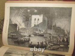 1862 Nouvelles Illustrées de Londres Vol 41 Exposition USA Guerre Civile Famine de Coton Lancs