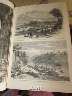 1862 Nouvelles Illustrées de Londres Vol 41 Exposition USA Guerre Civile Famine de Coton Lancs