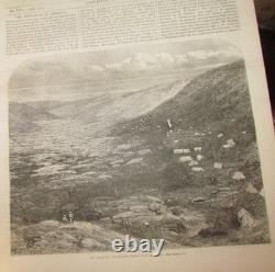 1862 Nouvelles Illustrées de Londres Vol 41 Exposition USA Guerre Civile Famine de Coton Lancs