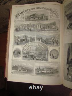 1862 Nouvelles Illustrées de Londres Vol 41 Exposition USA Guerre Civile Famine de Coton Lancs