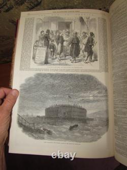 1862 Nouvelles Illustrées de Londres Vol 41 Exposition USA Guerre Civile Famine de Coton Lancs