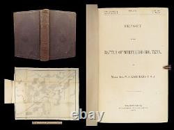 1863 Bataille de Murfreesboro 1ère GUERRE CIVILE Rosecrans Rivière Stones Tennessee CARTES