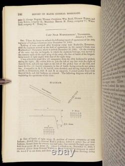 1863 Bataille de Murfreesboro 1ère GUERRE CIVILE Rosecrans Rivière Stones Tennessee CARTES