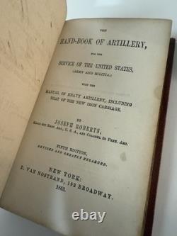 1863 Le Manuel d'Artillerie par Joseph Roberts Armée des États-Unis et Milice Guerre Civile