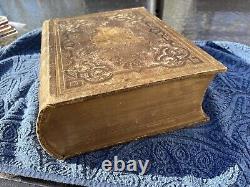 1864 BIBLE SAINT Butler's Edition Civil War Era Beautiful Condition