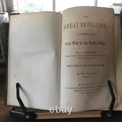 1864 Headley's La Grande Rébellion Une Histoire de la Guerre Civile aux États-Unis