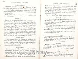 1864 Livre de cuisine antique de l’époque de la guerre de Sécession MRS. BLISS PRATIQUE LIVRE DE CUISINE 1 000 RECETTES