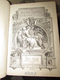 1864 Nouvelles Illustrées de Londres Vol 44 Glasgow Guerre Civile Américaine Guerre du Schleswig-Holstein