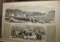 1864 Nouvelles Illustrées de Londres Vol 44 Glasgow Guerre Civile Américaine Guerre du Schleswig-Holstein
