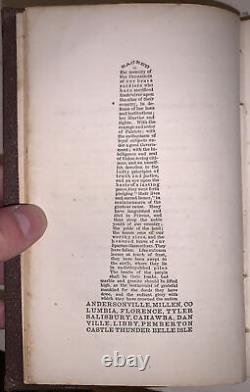 1865, 1ère édition, VIE & MORT DANS LES PRISONS REBELLES, ROBERT KELLOGG, GUERRE CIVILE AMÉRICAINE
