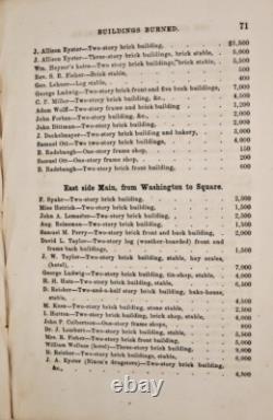 1865 Guerre Civile Incendie de Chambersburg par les Confédérés Relié Illustré 76 pages