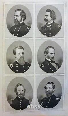 1865 Histoire de la Grande Rébellion par Thomas Kettell, GUERRE DE SÉCESSION, Illustré