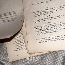 1865 Liste des étudiants du Collège de Harvard ayant servi dans l'Armée ou la Marine pendant la Guerre Civile.