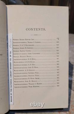1866 Guerre Civile Généraux du Sud Leur Vie et Campagnes William Snow - Relié