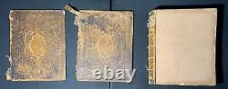 1866 Huge Holy Bible Antique Post CIVIL War Era Avec Dossier De Famille