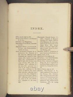 1866 Robert E Lee 1ère campagne confédérée GUERRE CIVILE Virginie CARTES McCabe