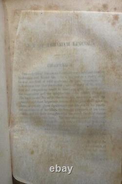 1866 VIE D'ABRAHAM LINCOLN par Holland 1ère édition/1ère édition GUERRE CIVILE UNION MAJOR PROVENANCE