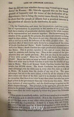 1866 VIE D'ABRAHAM LINCOLN par Holland 1ère édition/1ère édition GUERRE CIVILE UNION MAJOR PROVENANCE