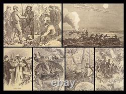 1867 Anecdotes illustrés de la GUERRE CIVILE Assassinat de Lincoln Gettysburg Union