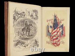 1867 Anecdotes illustrés de la GUERRE CIVILE Assassinat de Lincoln Gettysburg Union
