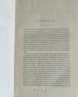 1868 Le travail des femmes pendant la guerre civile par L. P. Brockett Héroïsme et soins infirmiers 1ère éd.