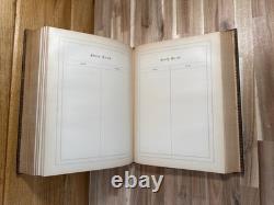 1870 SAINTE BIBLE grand RARE QUARTO belle reliure CUIR antique APRÈS LA GUERRE DE SÉCESSION