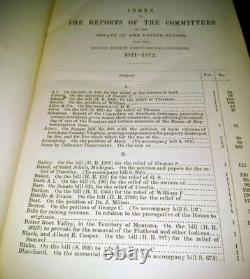 1872 Alabama post-guerre civile - Affaires des États insurrectionnels récents - 3 vol.