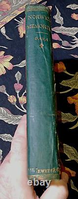 1873 HC Guerre Civile Le Mémorial de Norwich Les Annales de Norwich Connecticut M. Dana