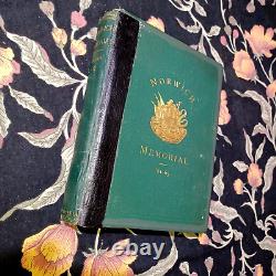 1873 HC Guerre Civile Le Mémorial de Norwich Les Annales de Norwich Connecticut M. Dana