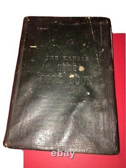 (1874) Le livre de cuisine de la maison du Kansas - RARE livre de cuisine 1ère EDITION POST Guerre Civile des États-Unis ÉPOQUE DE L'UNION