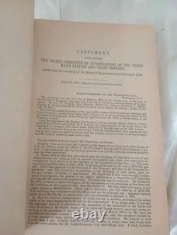1876 Frédéric Douglas 44e Congrès Rapport de la Commission de la Banque des Libérés de 217 pages